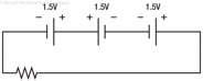 Figure 6-5. Voltage sources add algebraically; one source reversed.