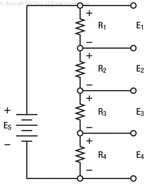 Figure 6-14. Network of three resistors and one voltage source.