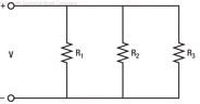 Figure 7-17. Calculations of resistance for resistors in parallel.