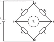 Figure 7-28. A Wheatstone Bridge circuit.