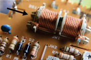 Figure 11-10. A typical inductor placed on a circuit board.