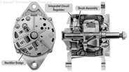 Figure 17-4. Exploded view of alternator rectifier.